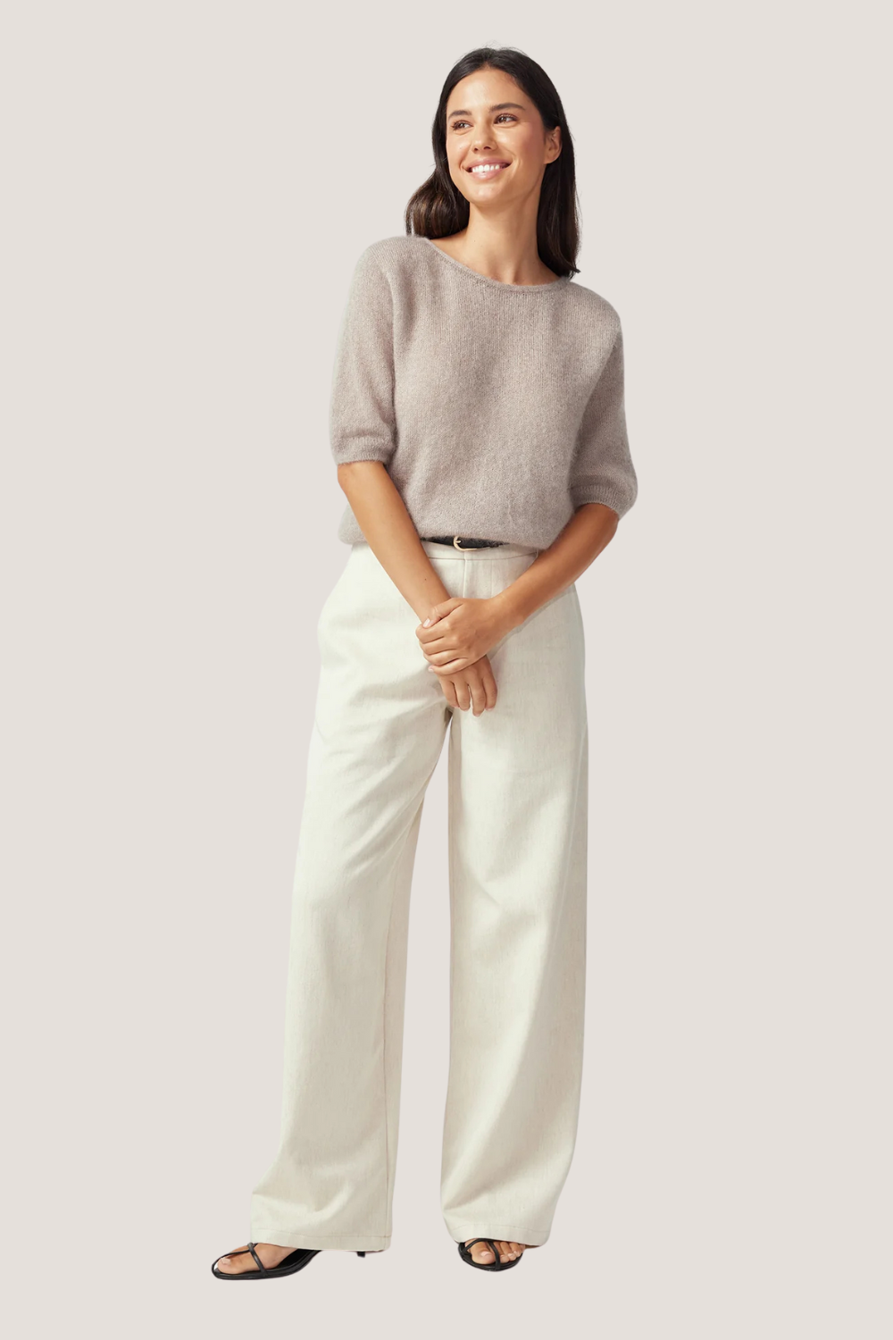 June Knit Tee | Natural Clay