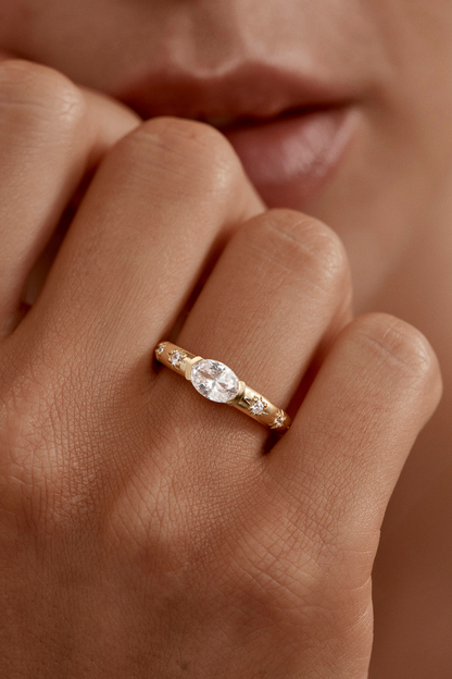 18k Gold Vermeil Celestial Skies Ring
