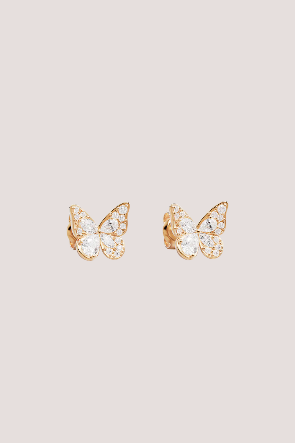 18k Gold Vermeil I Believe, I Become Stud Earrings