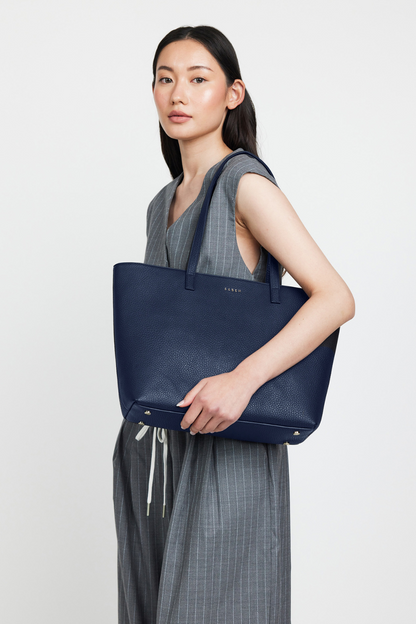 Tilbury Shoulder Bag | Midnight Blue + Bronze