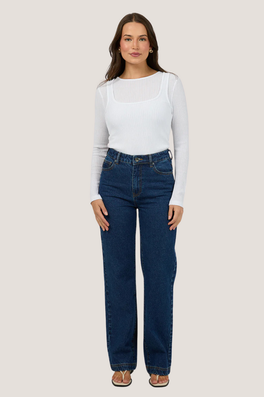 Leia Layering Long Sleeve | White