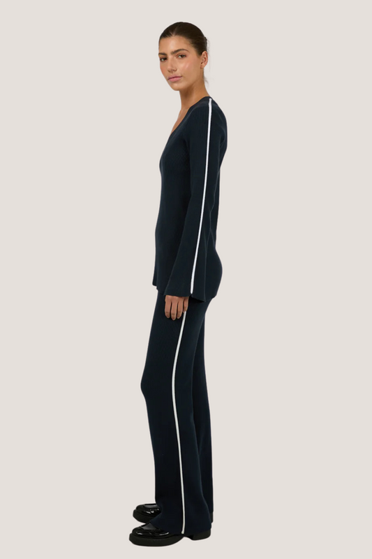 Highland Knit Pant | Navy