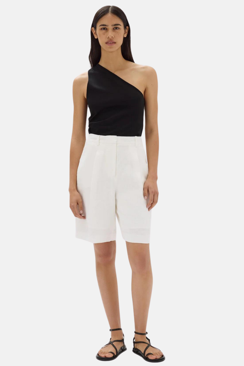 Aria Linen Short | Antique White