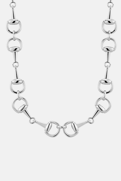 Horsebit Necklace | Silver