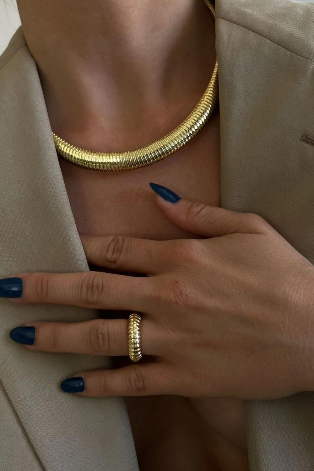 Flex Snake Chain Necklace | Gold