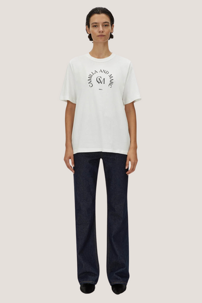 Karine Graphic Tee | Soft White