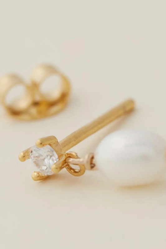 Aspen Mini Drop Earrings | Gold