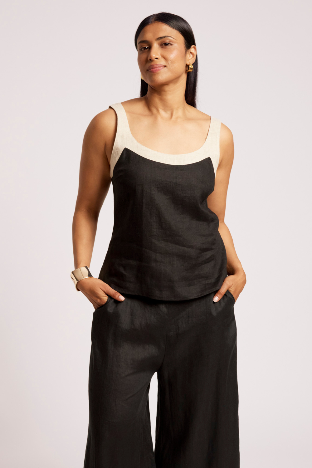 Maris Splice Tank | Black/Tusk