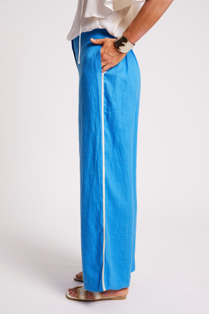 Maris Splice Pant | Marine/White