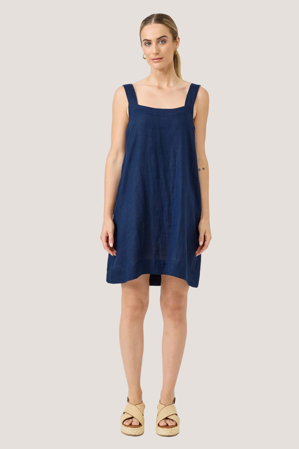 Studio Short Tank Dress | Indigo