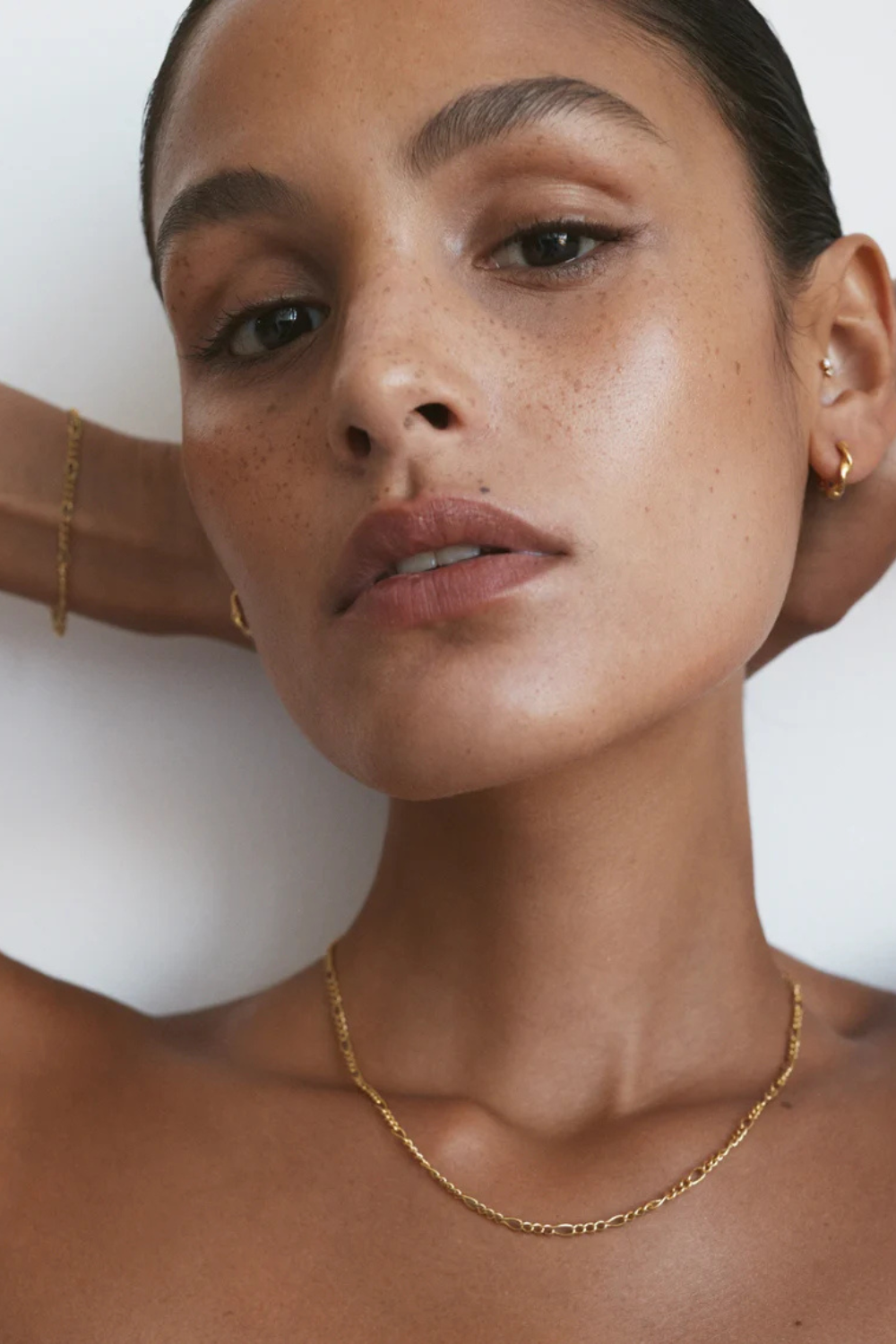 Figaro Chain Necklace | Gold