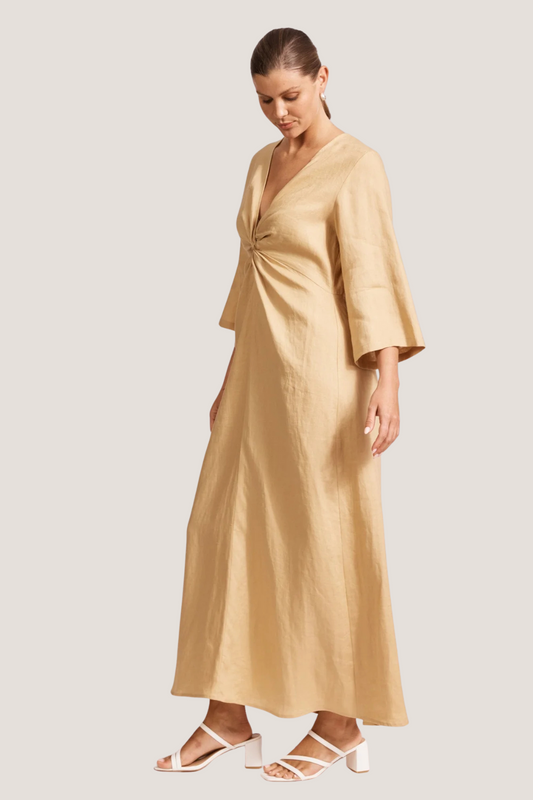 Miramar Twist Maxi Dress | Caramel