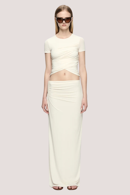 Niko Maxi Skirt | Vanilla
