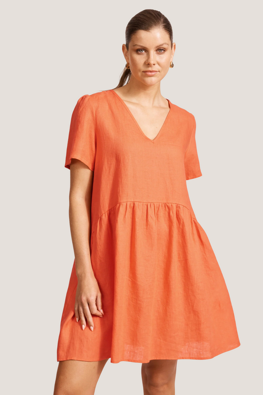 Miramar Midi Dress | Coral