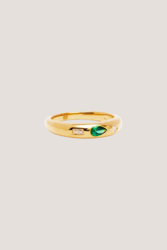 18k Gold Vermeil Magnetic Soul Ring