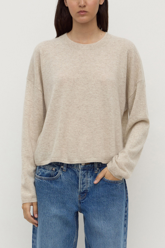 Odelle Cashmere Knit | Oat Marle