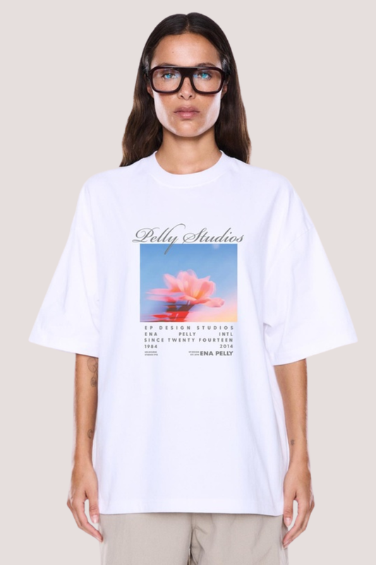 Maeve Relaxed Tee | Vintage White/Pelly Studios