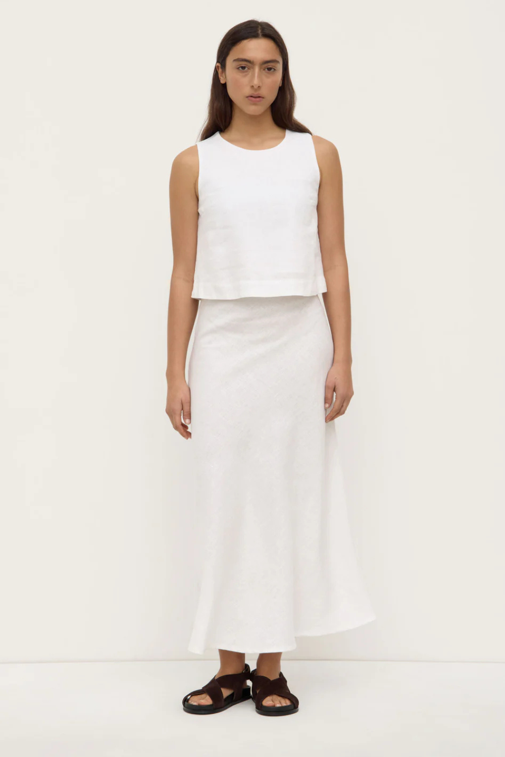 Estelle Linen Top | White