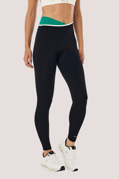 Status Full Length Legging | Black/College Green