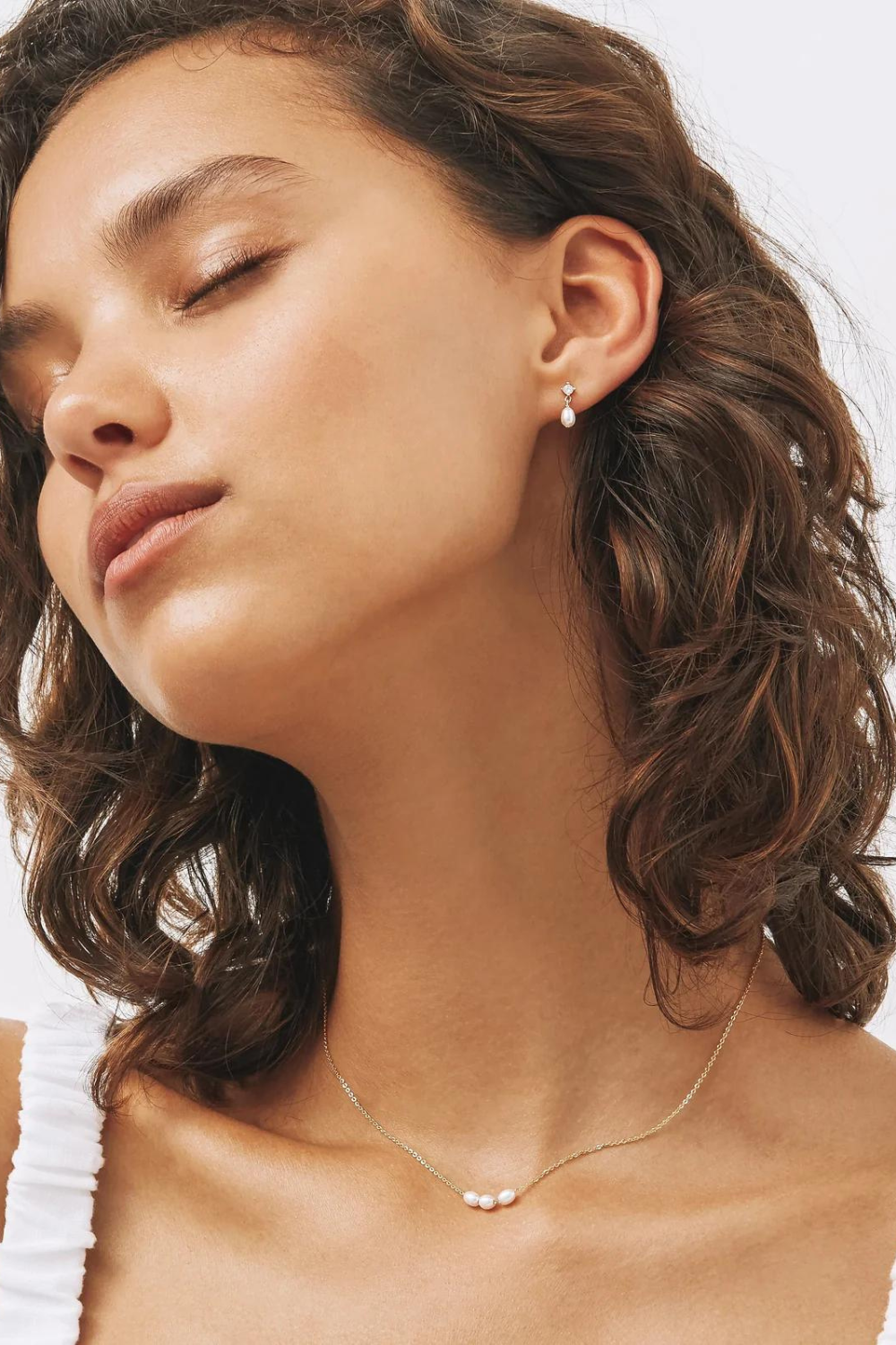 Aspen Mini Drop Earrings | Silver