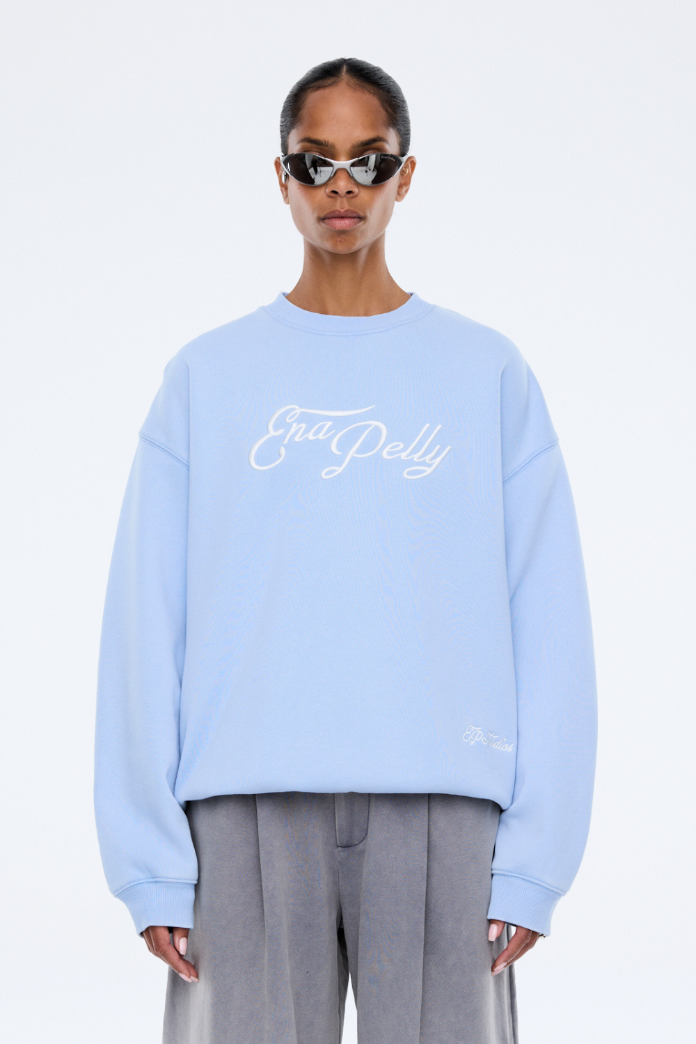 Mila Oversized Sweater | Soft Blue