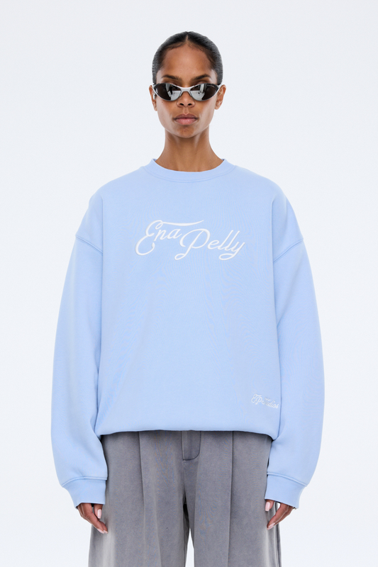 Mila Oversized Sweater | Soft Blue