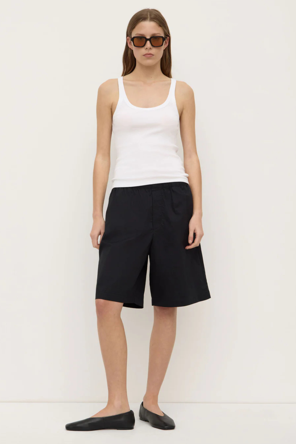 Charlie Rib Tank | White