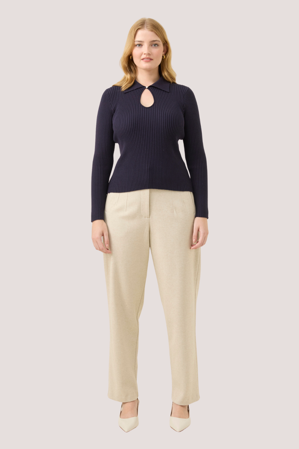 Nell Knit Top | Navy