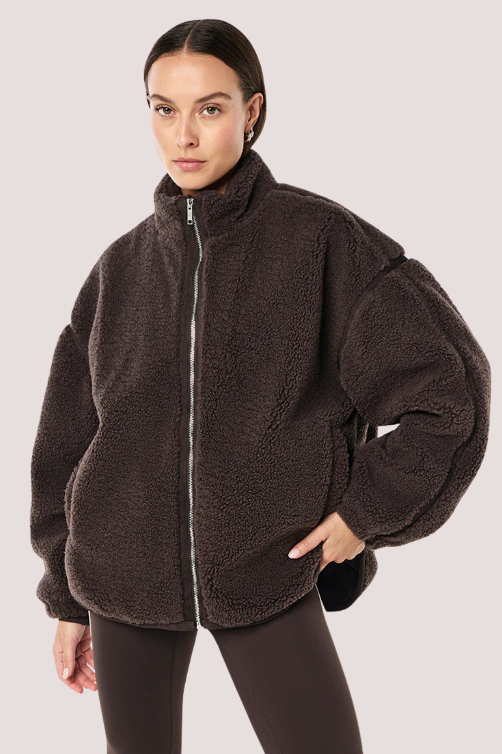 Surge Teddy Jacket | Coffee
