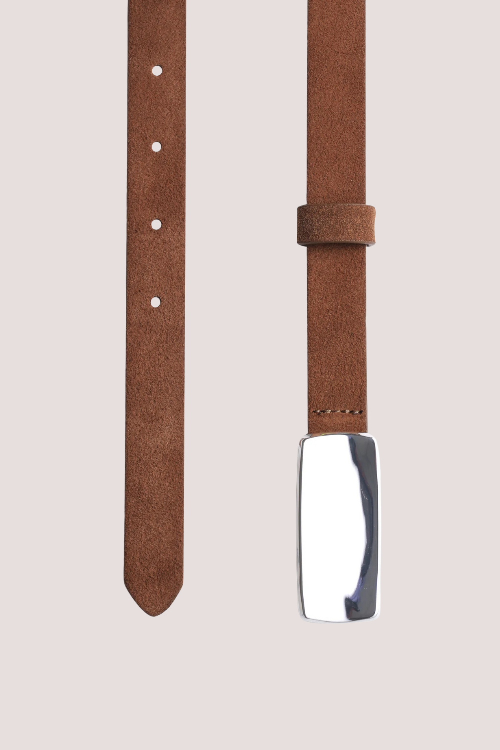 Plate Belt | Mocha Mousse/Silver