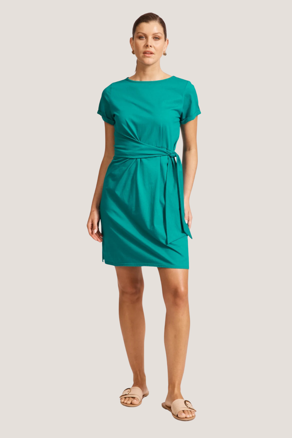 Francia Tie Dress | Lagoon