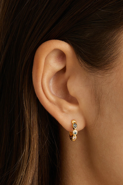 18k Gold Vermeil Protection of Eye Hoops