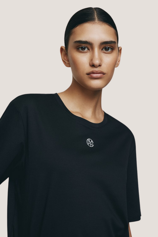 MSCH Melea Icon Tee | Black/Egret