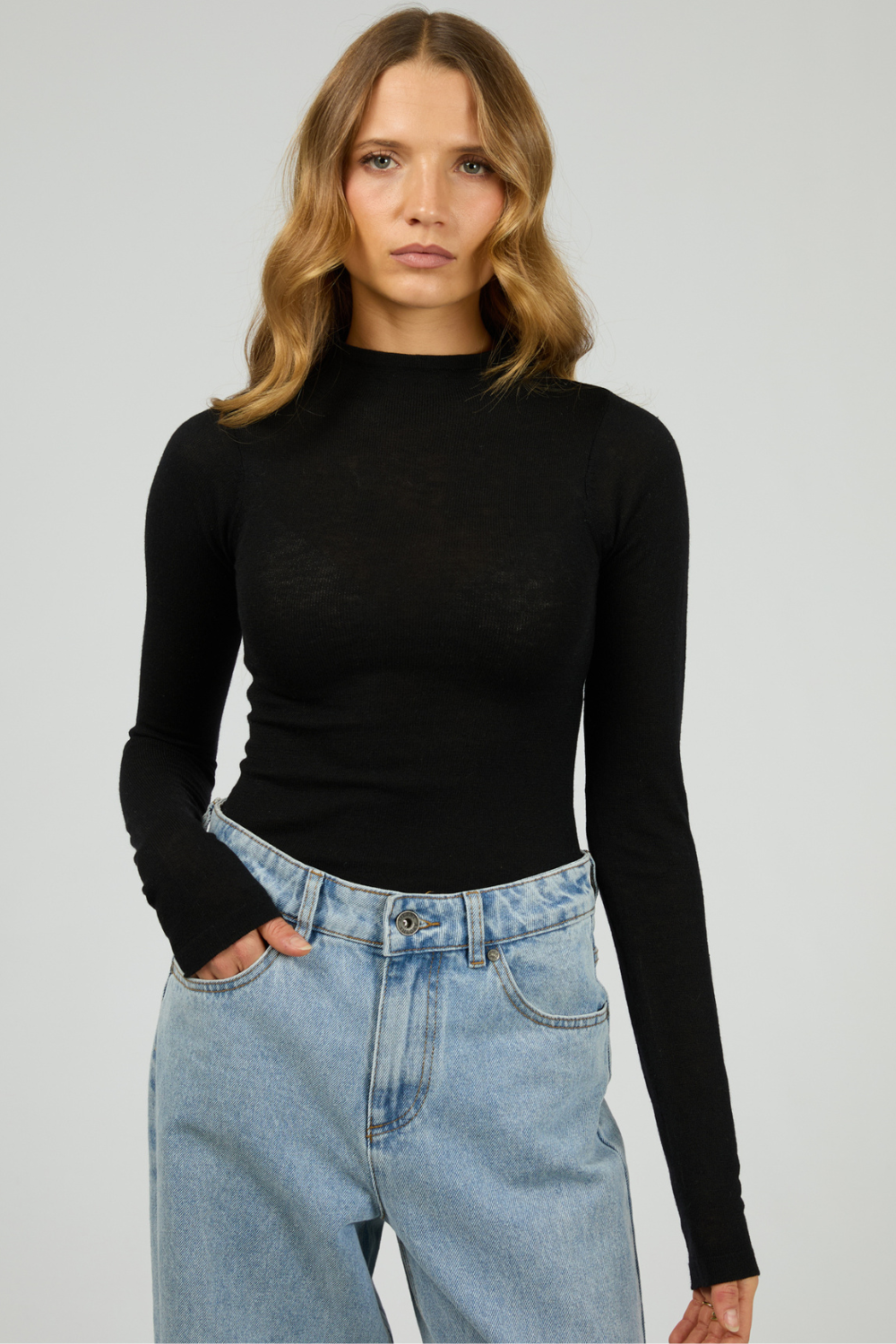Priya Layering Long Sleeve | Black