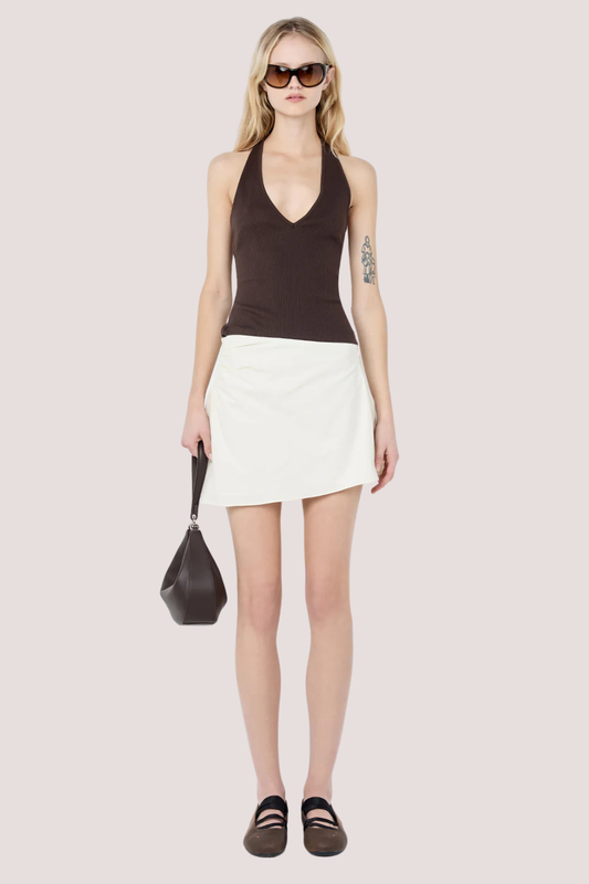 Ayla Halter Top | Dark Chocolate