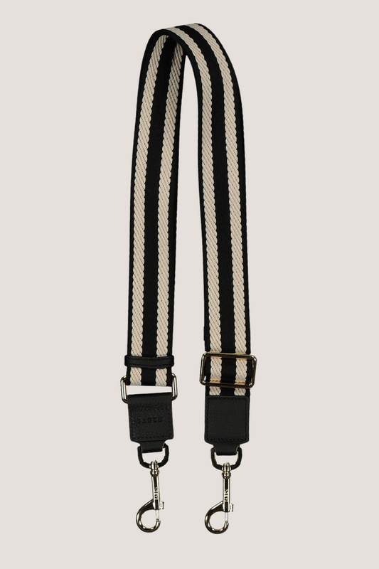 Feature Strap Webbing | Black + White