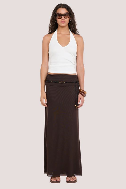 Eva Maxi Skirt | Dark Chocolate