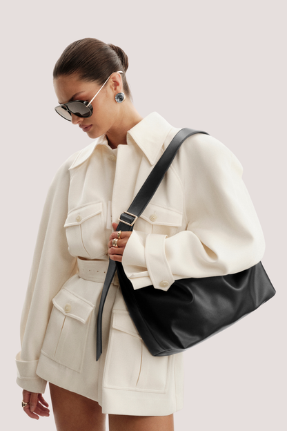 Sisa Shoulder Bag | Black Shine