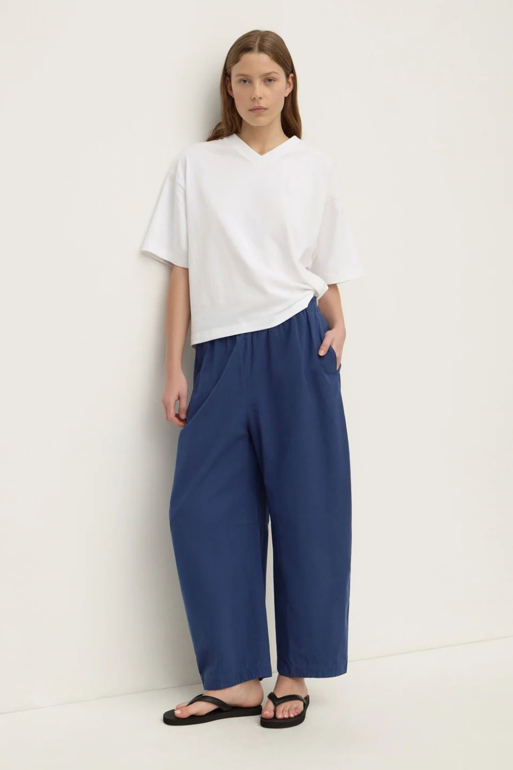 Lola Barrel Pant | Imperial Blue