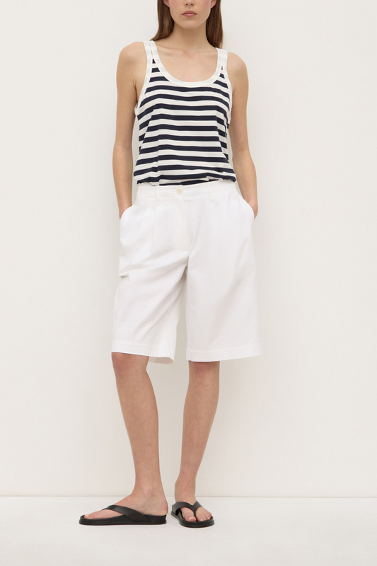 Ellen Cotton Twill Short | Vintage White