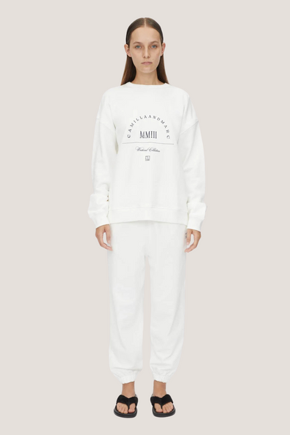 Arcturus Graphic Crew | Milk White