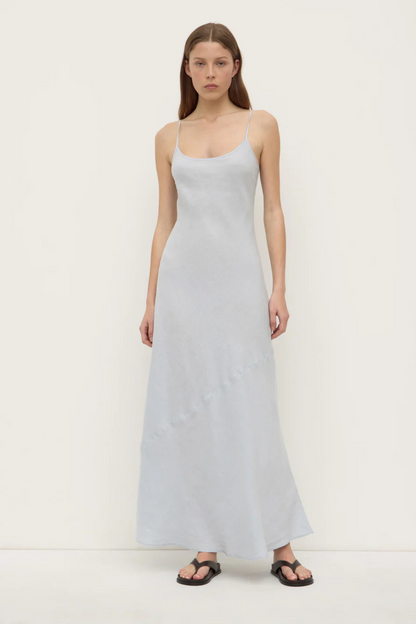 Colette Linen Slip Dress | Cloud