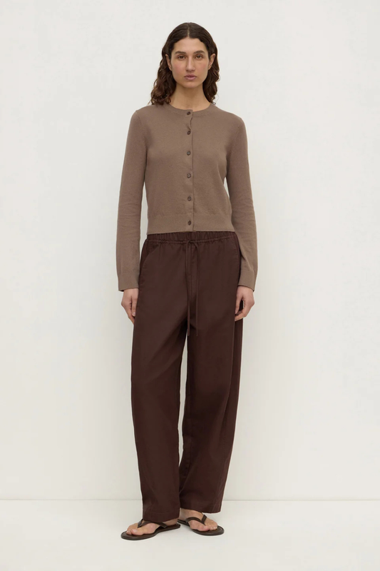 Orina Cotton Cashmere Cardigan | Dark Sand