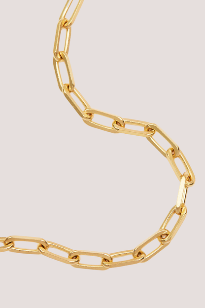 18k Gold Vermeil 18" Link Chain Necklace