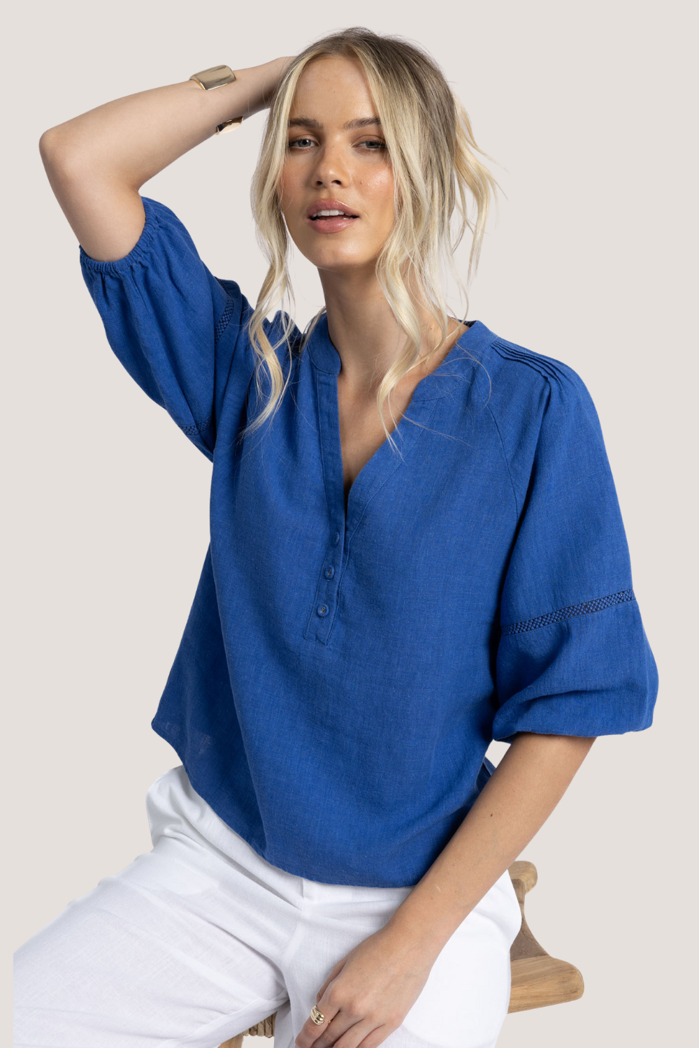 Nixie Blouse | Royal Blue