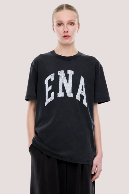 Jessie Oversized Tee Collegiate | Vintage Black