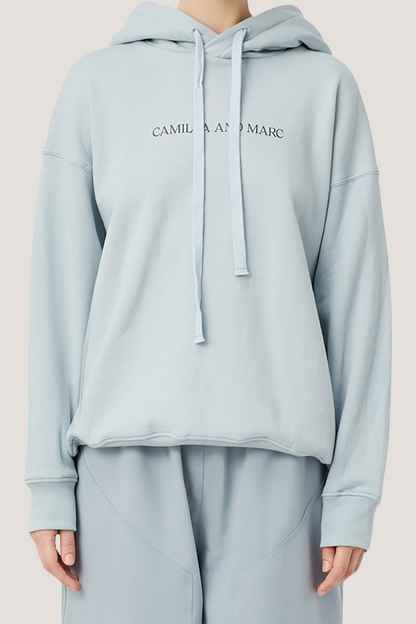 Grayson Logo Hoodie | Misty Blue