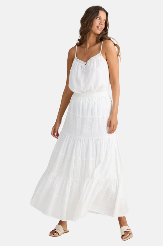 Dahlia Skirt | White W Broderie