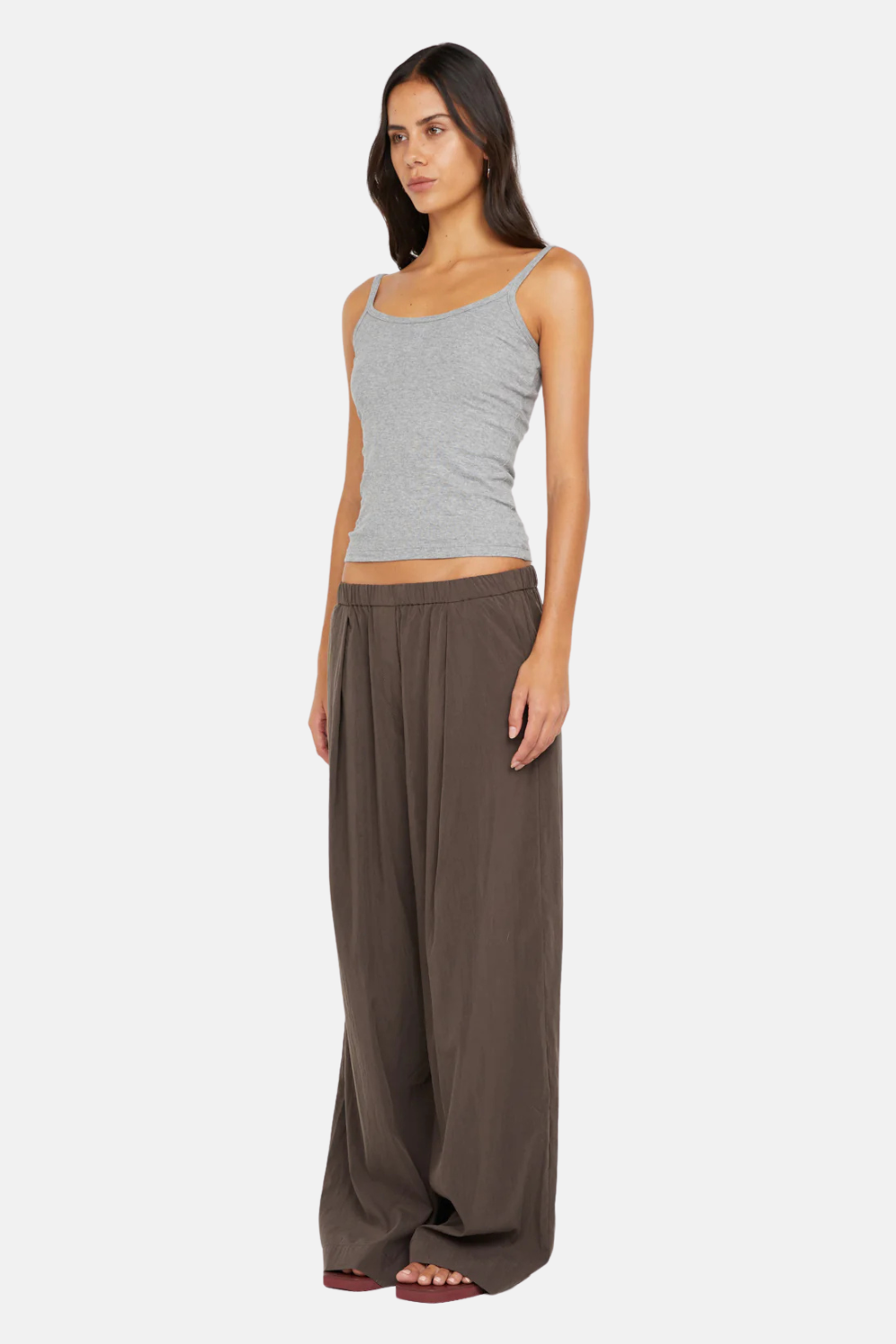 Kody Rib Tank | Grey Marle