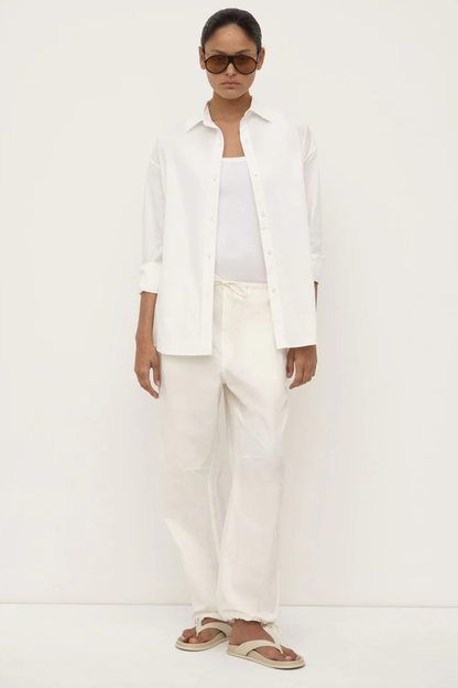 Rooney Poplin Pant | White